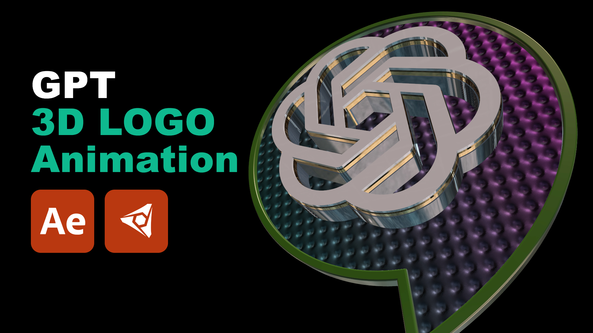 ChatGPT 3D Logo Animation After Effects