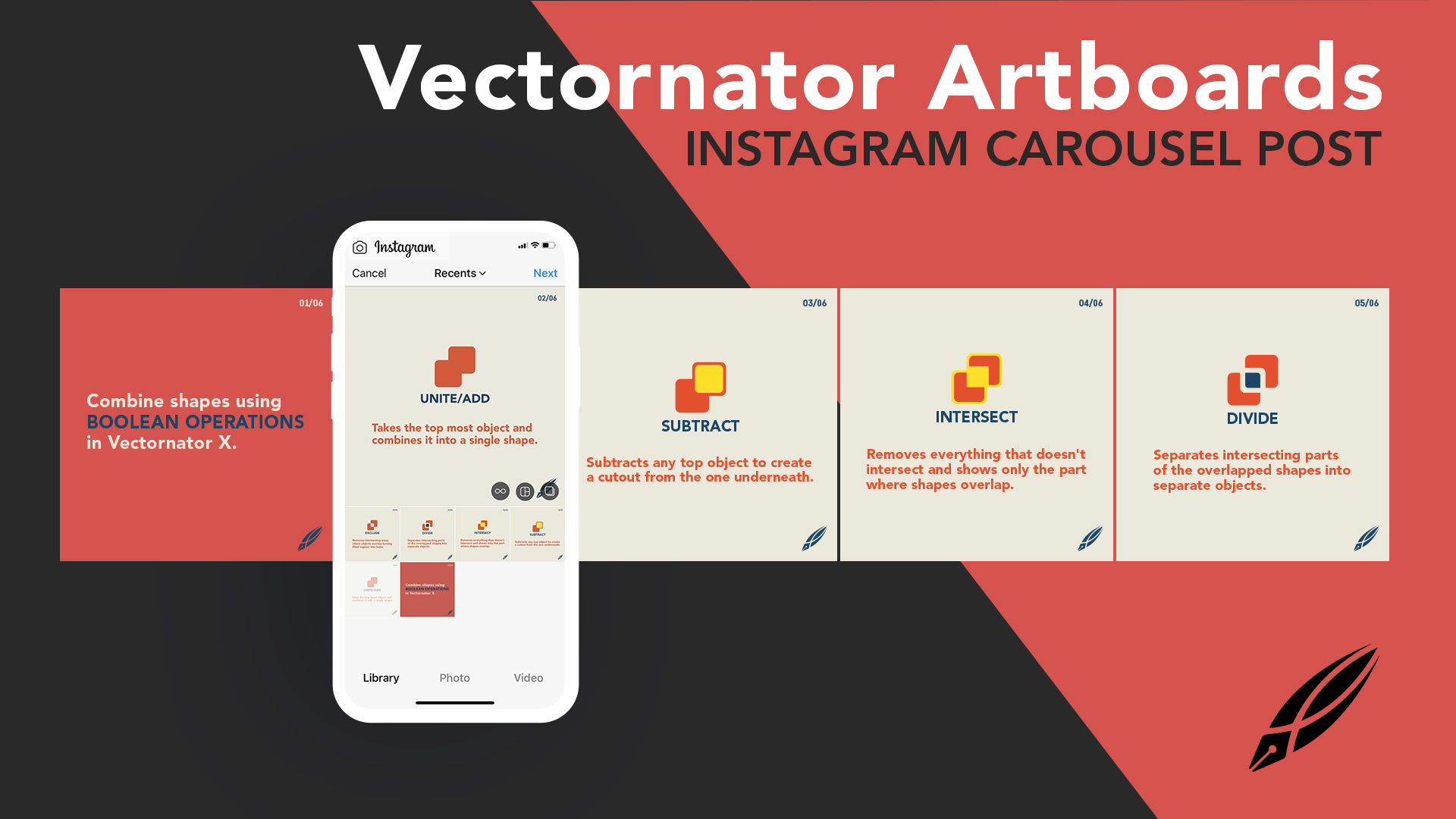 Vectornator Artboards | How to Create Instagram Carousel Post